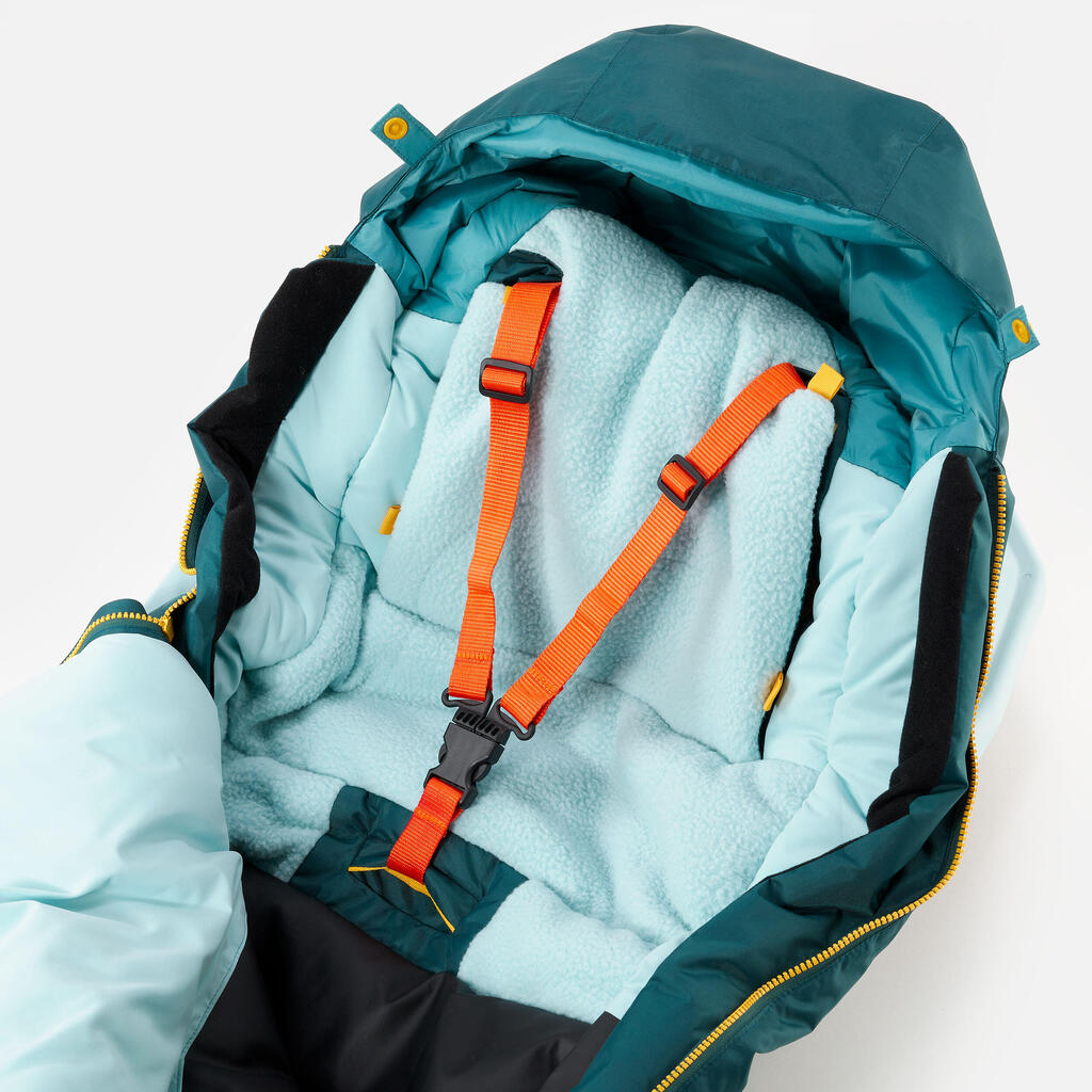 Very warm foot muff, waterproof and adaptable -25° C-Turquoise